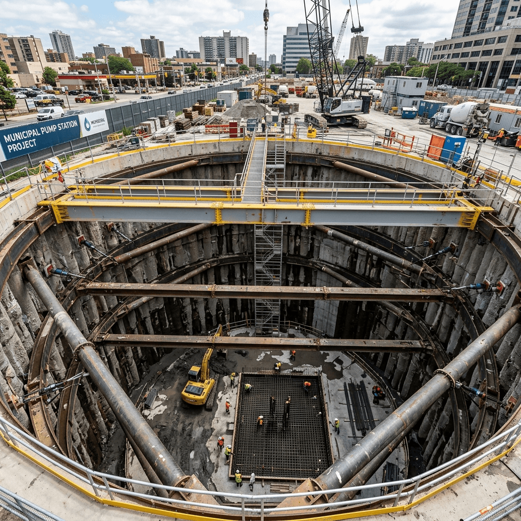 Crane Load on Existing Shoring — United Arab Emirates