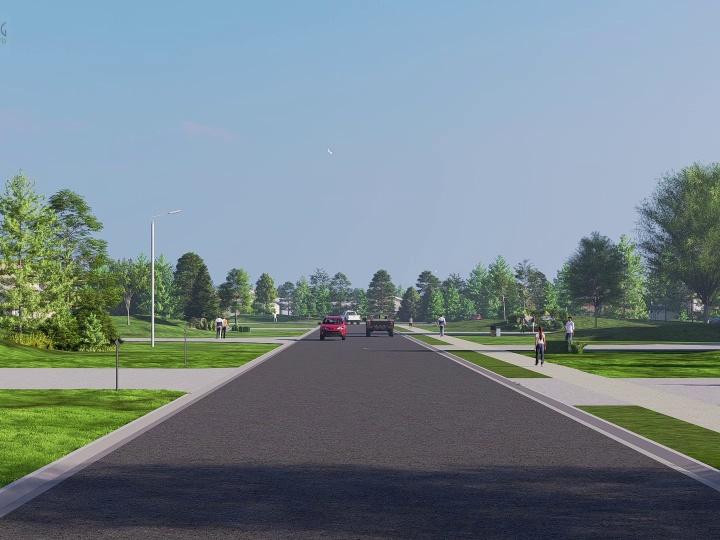 Visualization of Modifications to Heather Lynn Road Boulevard